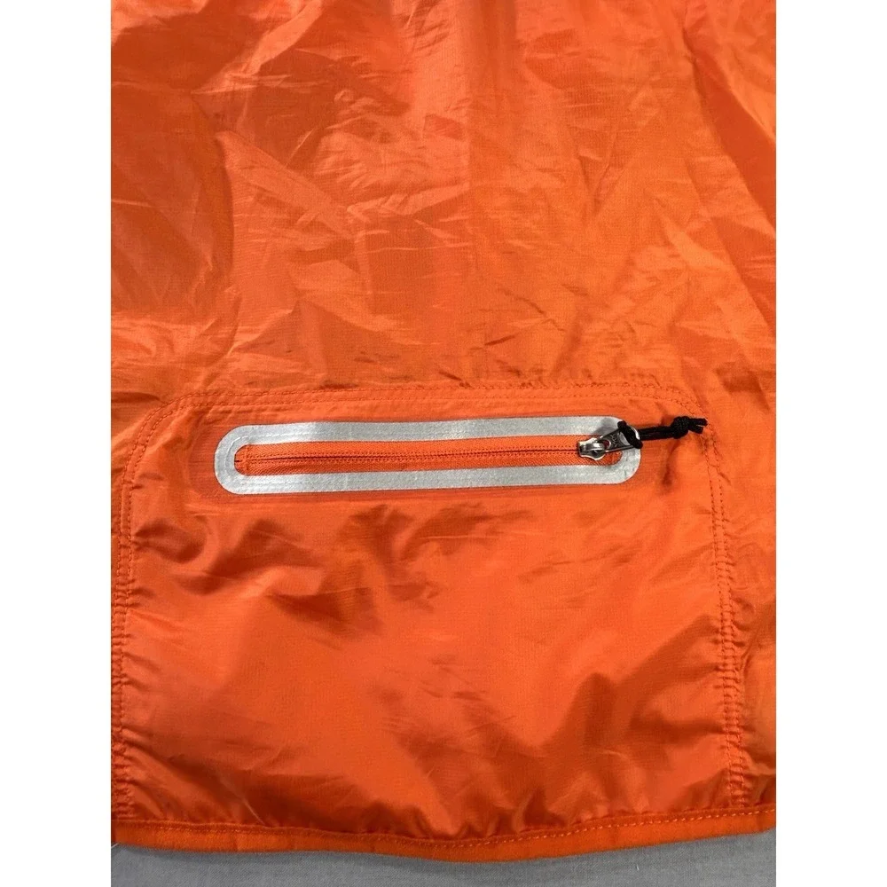 Nike Aeroloft 800 Running Vest Vibrant Orange Full Zip Men's Large Goose Down